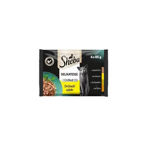 Sheba kapsa Delikatesse drůbeží výběr 4x85g