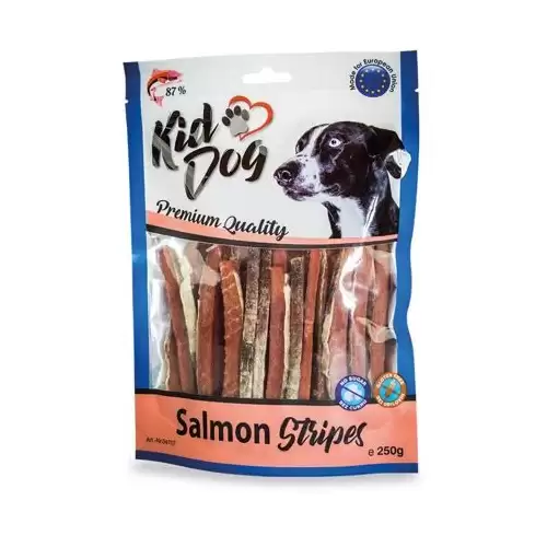 KIDDOG 100% losos v proužku 250 g
