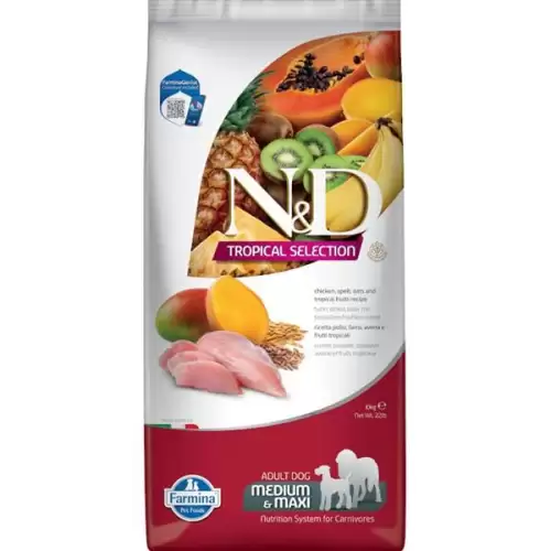  N&D TROPICAL SELECTION Dog LG Chicken Adult Medium & Maxi 10 kg