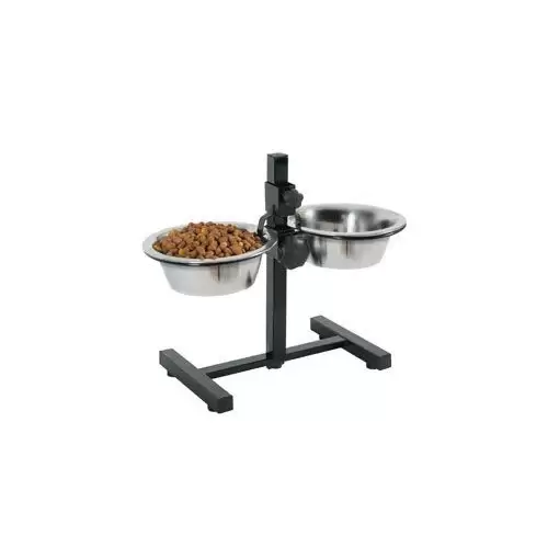 Miska nerez stojan nastavitelný+2 misky pes 0,7l Zolux