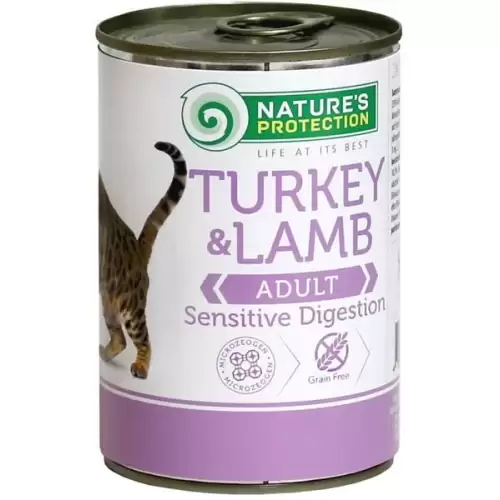  Nature's Protection Cat konz .Sensitive krůta/jehně 400 g