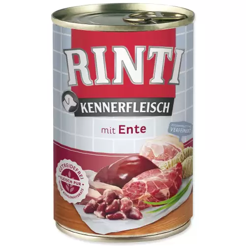 Konzerva Rinti Kennerfleisch Adult kachní srdce 400g