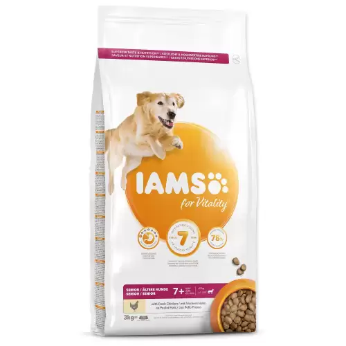 Krmivo IAMS Dog Senior Large Chicken 3kg 