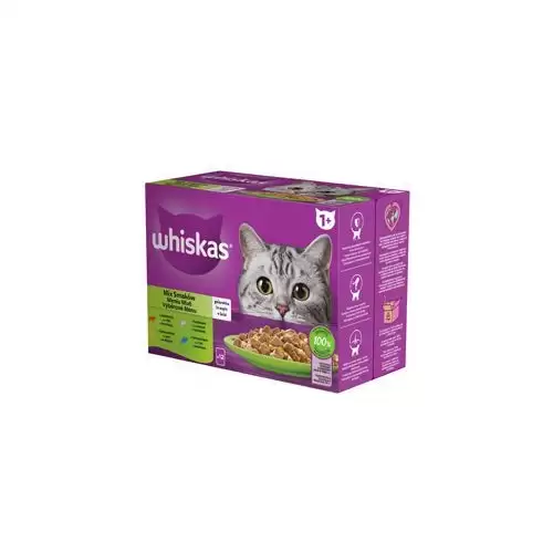Whiskas kapsa Core mix výběr v želé 12x85g
