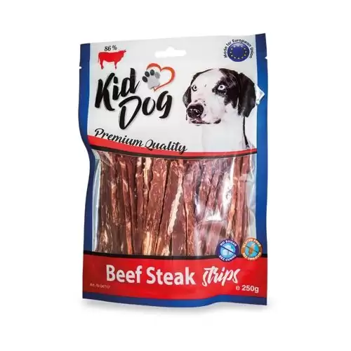 KIDDOG hovězí steak v proužku 250 g