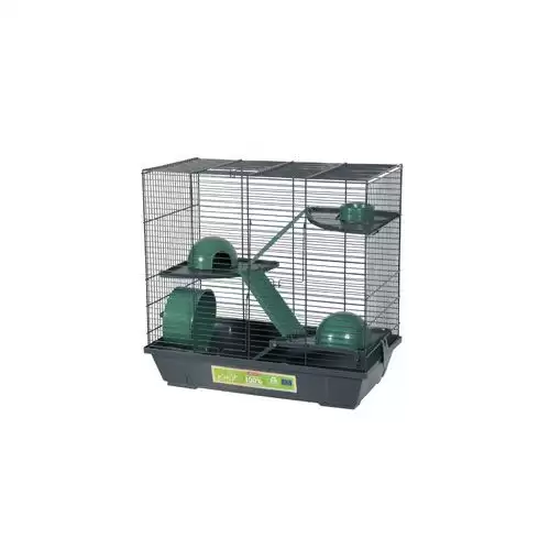 Klec křeček EHOP Triplex 50cm šedá/zelená s výb. Zolux