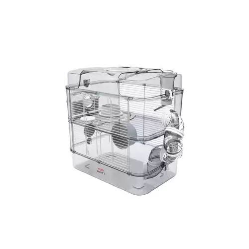 Klec křeček Rody 3 DUO bílá 41x27x40,5cm Zolux