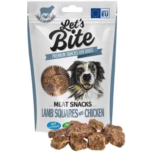  Brit DOG Let’s Bite Meat Snacks Lamb Squares with Chicken 80 g