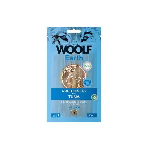 WOOLF Earth poch. NooHide S Sticks with Tuna 90g
