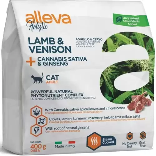  ALLEVA HOLISTIC Cat Dry Adult Lamb&Venison 400g
