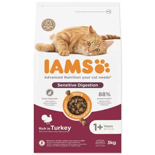 Krmivo IAMS Cat Adult Turkey 3kg 