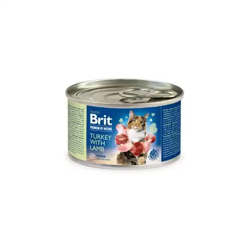 Brit Premium Cat by Nature konz Turkey&Lamb 200g