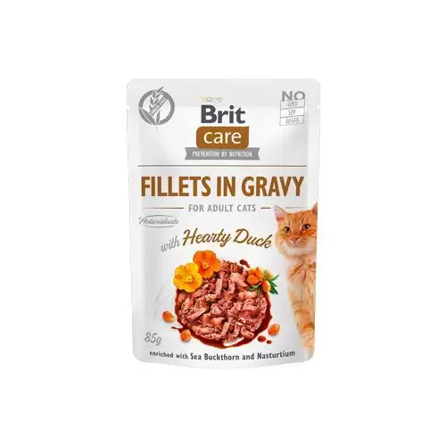 Brit Care Cat Fillets in Gravy Hearty Duck 85g