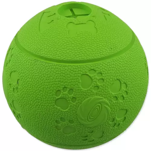 Hračka Dog Fantasy míček na pamlsky zelený 11cm