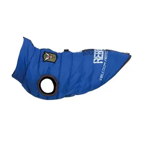 Obleček s postrojem Saint-Malo modrý XS:30cm, hruď:42cm, krk:30cm