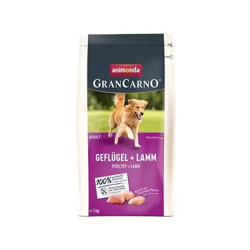 GranCarno Dog DryFood Adult s drůbežím a jehněčím masem, 1kg