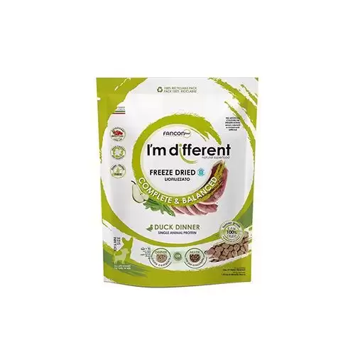 I´M DIFFERENT krmivo mrazem suš. Raw Duck Dinner 156g