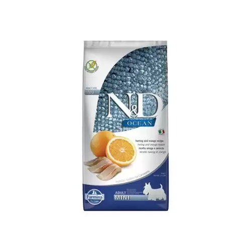 N&D OCEAN DOG Adult Mini Herring & Orange 7kg