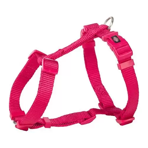 H-postroj PREMIUM, fuchsia L-XL:hruď:75-120cm/25mm