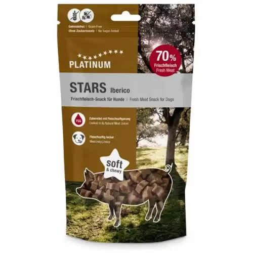  Platinum Dog Snack Stars Iberico 185 g