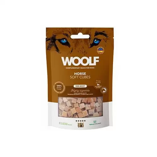 WOOLF Cubes poch. Soft Horse 100g
