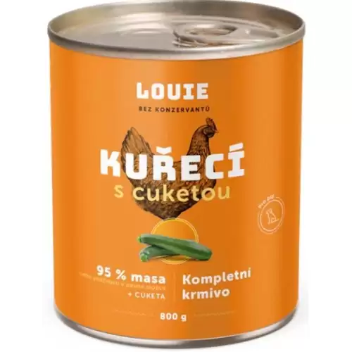  Louie konz. pro psy kuřecí s cuketou 800 g 