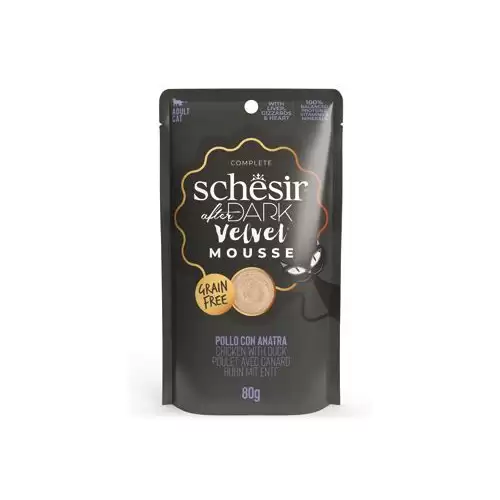 Schesir Cat kapsa After Dark Velv.Mousse kuře/kachn80g