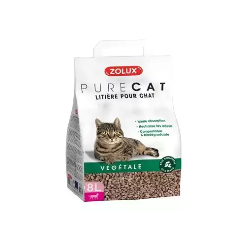 Podestýlka PURECAT natural absorb. rostlinná 8l Zolux