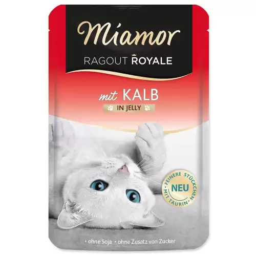 Kapsička Miamor Ragout Royale Adult telecí v želé 100g