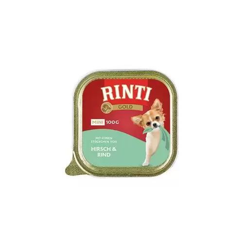 Rinti Dog Gold Mini vanička jelen+hovězí 100g
