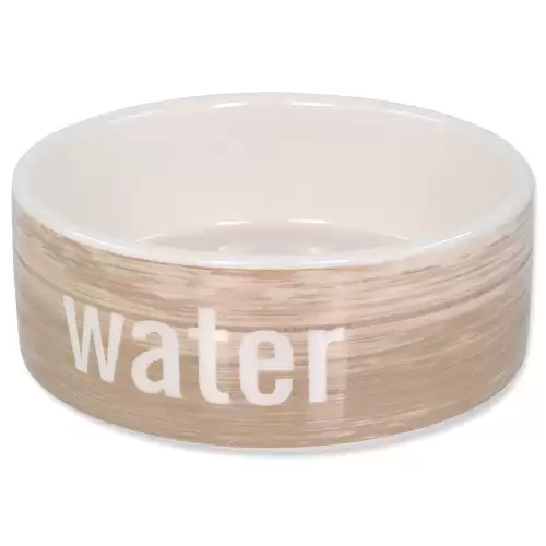 Miska Dog Fantasy keramická vzor dřevo 12,5x4,5cm 290ml