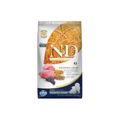 N&D LG DOG Puppy M/L Lamb & Blueberry 2,5kg