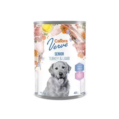 Calibra Dog Verve konz.GF Senior Turkey&Lamb 400g