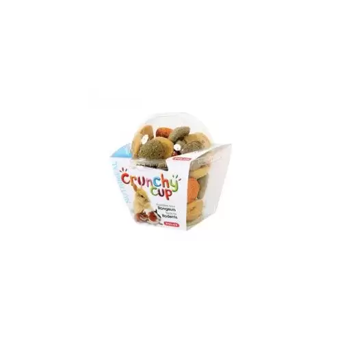 Pochoutka CRUNCHYCUP hlodavec mrkev/vojtěška 200gZolux