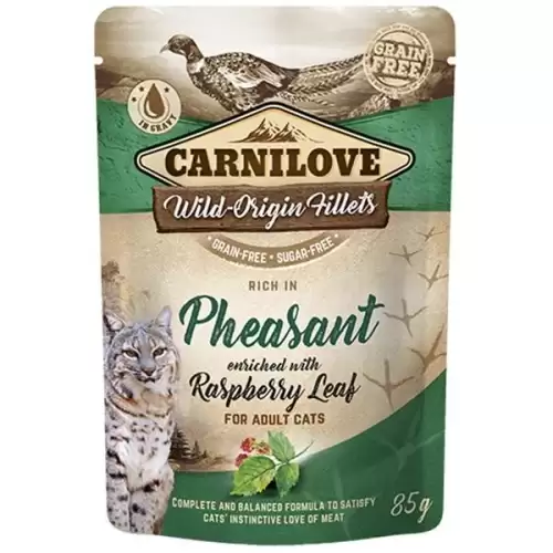  Carnilove Cat kaps. Rich in Pheasant Enriched with Raspberry Leaves 85 g