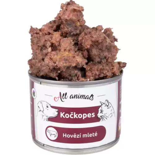  ALL ANIMALS Kočkopes konz. Hovězí mleté 200g