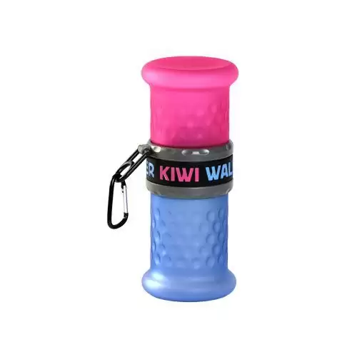 Cestovní láhev 2in1 růžovo-modrá 750+500ml Kiwi