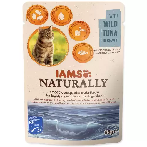 Kapsička IAMS Naturally Adult tuňák v omáčce 85g