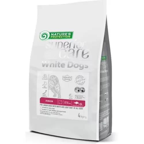  Nature's Protection Superior Care Dog Dry White Dogs Junior White Fish 4 kg