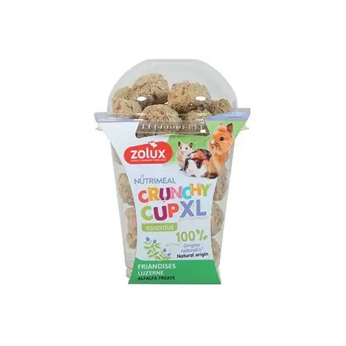 Pochoutka CRUNCHYCUP XL hlodavec vojtěška 190g Zolux