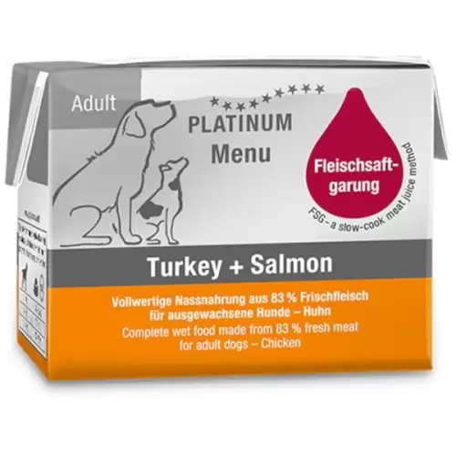  Platinum Dog Menu Turkey + Salmon 90 g