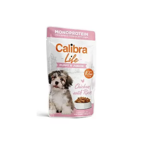 Calibra Dog Life kapsa Puppy&Junior Chicken 150g