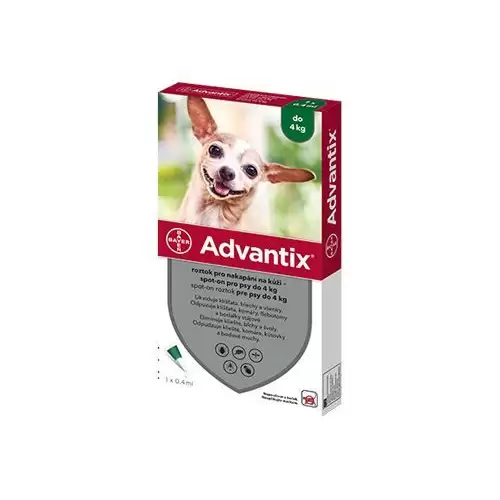 Advantix Spot-on 1x0,4ml pro psy do 4kg