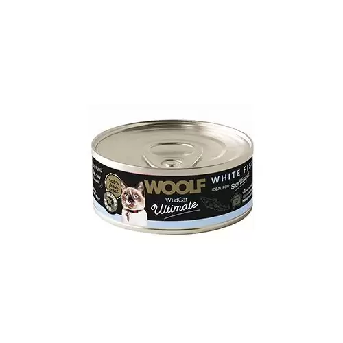 WOOLF WildCat Ultimate konz. Adult Paté White Fish 85g