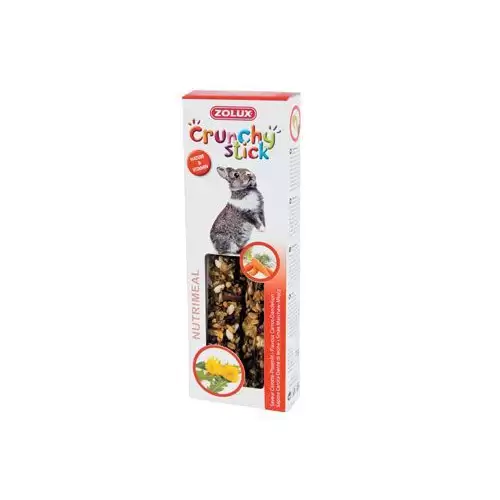 Pochoutka CRUNCHY STICK králík mrkev/pampeliška Zolux
