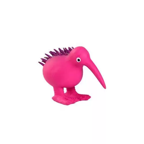 Hračka pes WHISTLE latex,pískací,růžová 13,5cm Kiwi