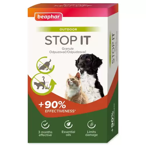 Granule Beaphar STOP IT odpuzovač venkovní pro psy a kočky 2x200g 