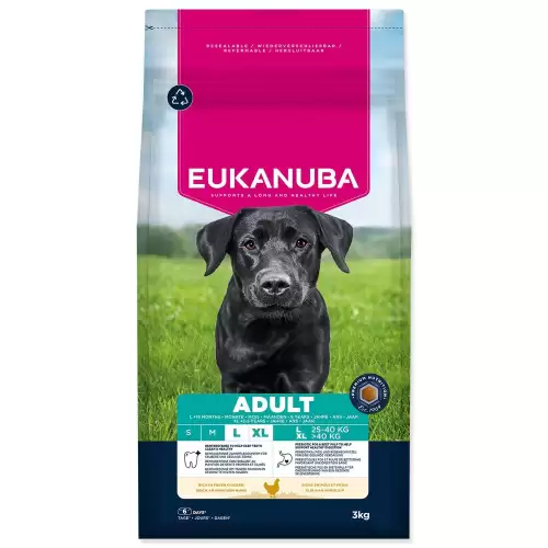 Krmivo EUKANUBA Adult Large rich in fresh chicken 3kg
