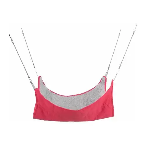 Závěsné odpočívadlo s kožešinou pro hlodavce 45 x 45 cm, např. fretka, potkan