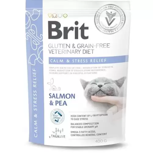  Brit Veterinary Diets Cat  Calm & Stress Relief 400 g